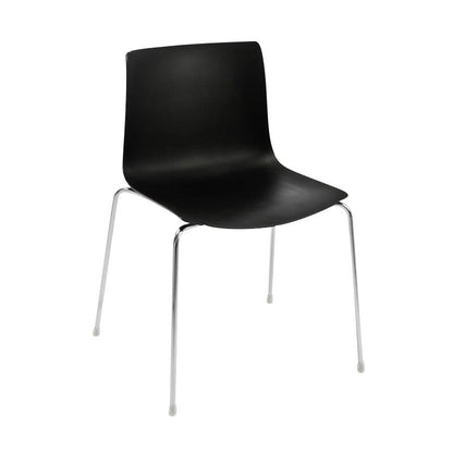 Catifa 46 Stuhl einfarbig Gestell Chrom Schwarz
