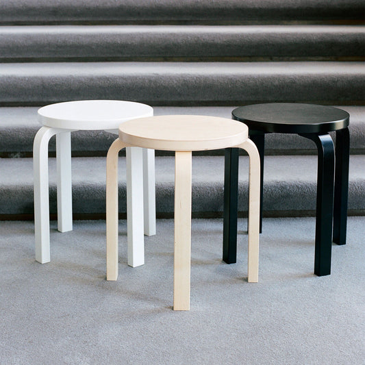 60 Hocker Gestell lackiert Schwarz