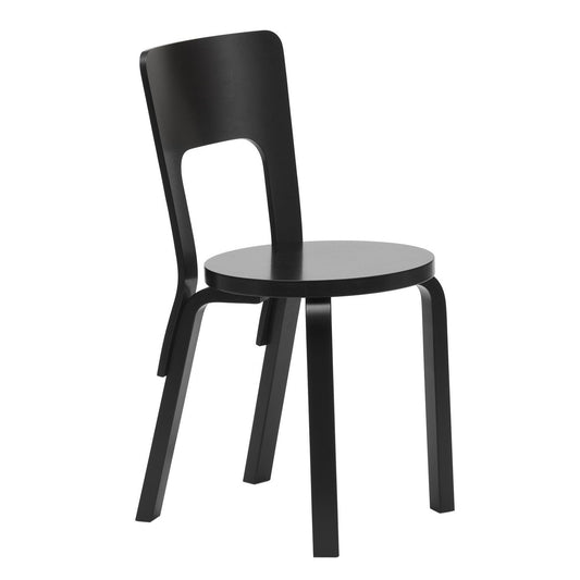 66 Stuhl Gestell lackiert Schwarz