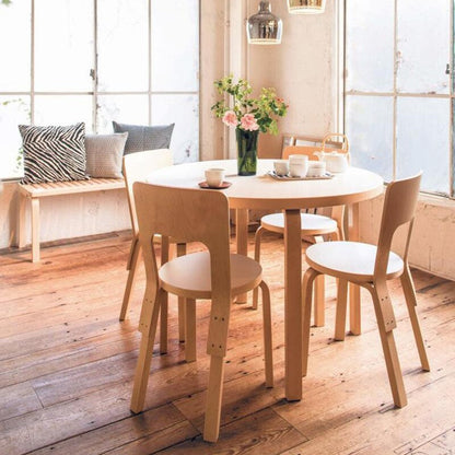 Aalto 90B Tisch Ø75cm Natur
