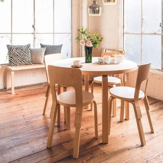 Aalto 90B Tisch Ø75cm Natur