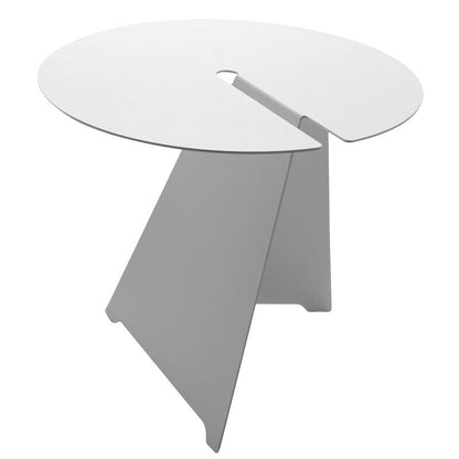 Abra Beistelltisch Ø49cm Weiß