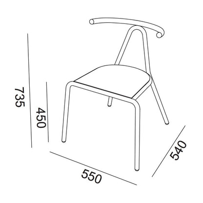 Toro Stuhl Sitzfläche Platinum Flukso Schwarz