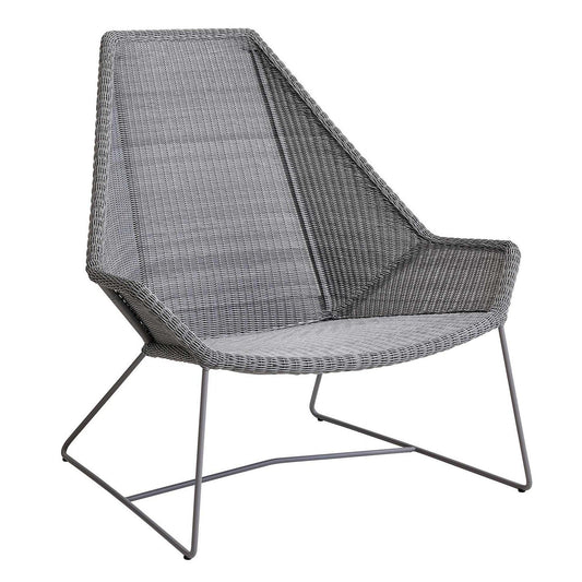 Breeze Gartensessel hoher Rücken Schwarz