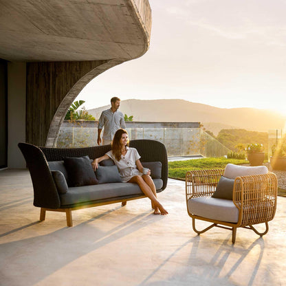 Nest Lounge Gartensessel Natur