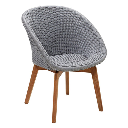 Peacock Gartenarmlehnstuhl Hellgrau