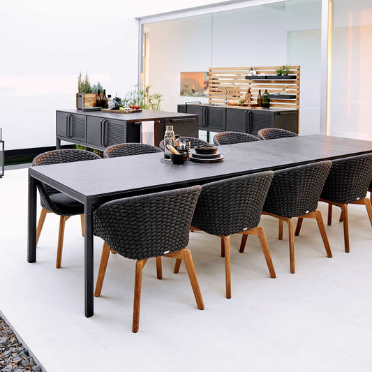 Peacock Gartenarmlehnstuhl Hellgrau