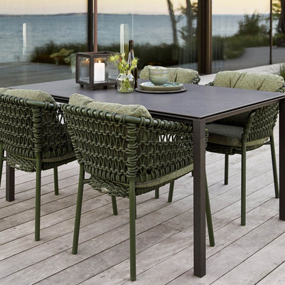 Pure Gartentisch 150x90cm Schwarz