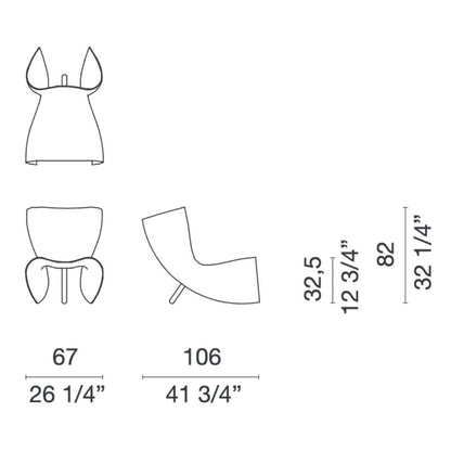 Felt Chair Sessel Schwarz