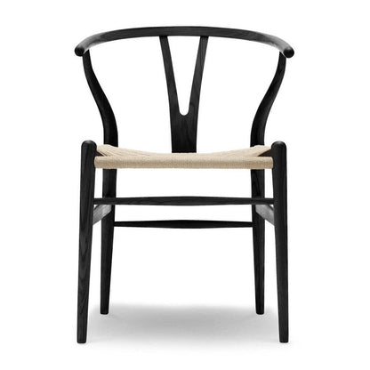 CH24 Wishbone Chair Gestell Eiche Schwarz