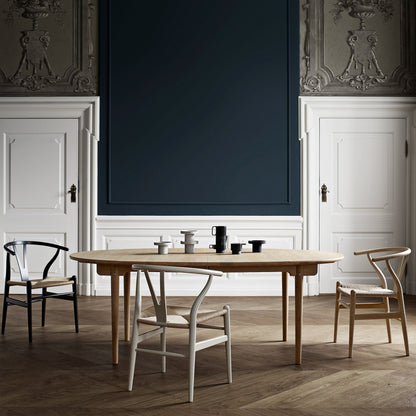 CH338 Esstisch 200x115x72cm ausziehbar Schwarz