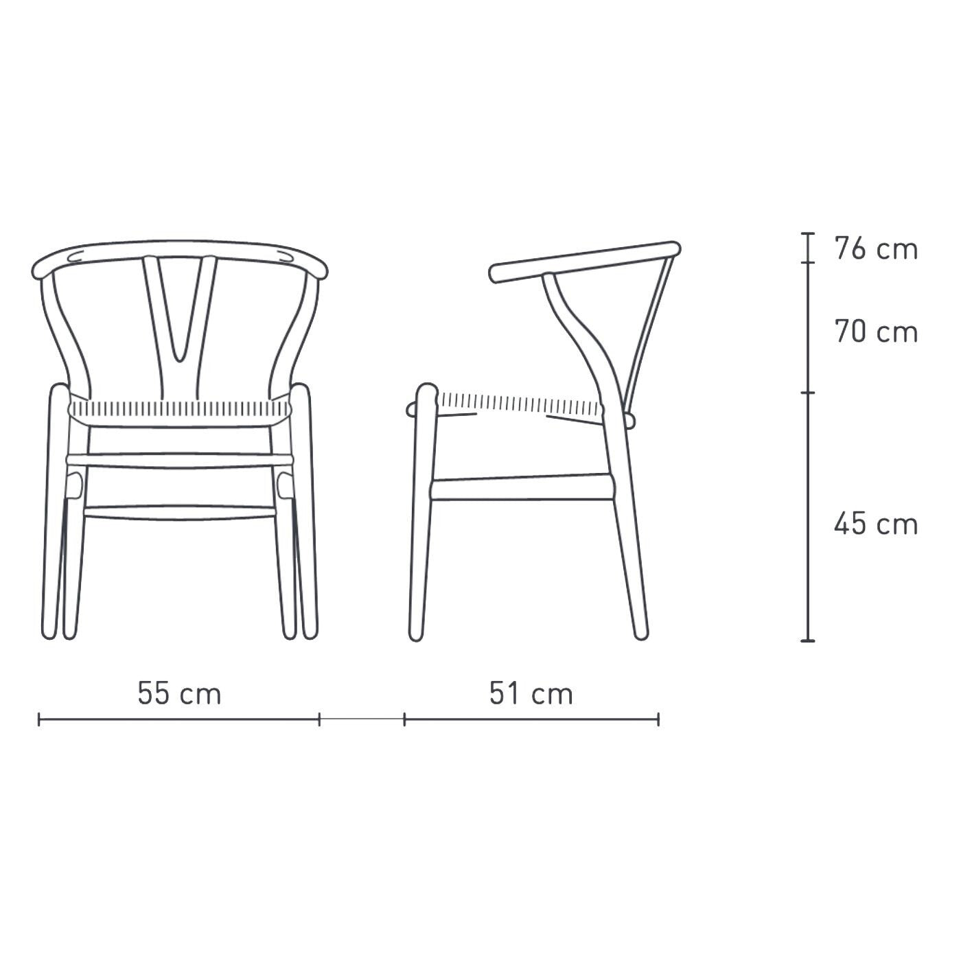 CH24 Wishbone Chair Gestell Buche 2er Set Natur