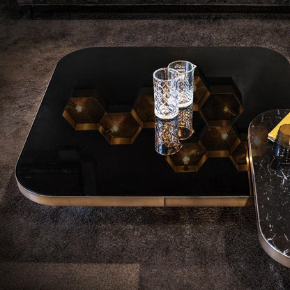 Bow Couchtisch 3er Set Schwarz