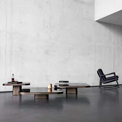 Bow No. 5 Couchtisch 100x100x25cm Schwarz