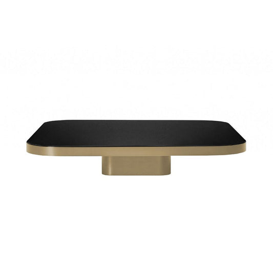 Bow No. 4 Couchtisch 100x100x19cm Schwarz