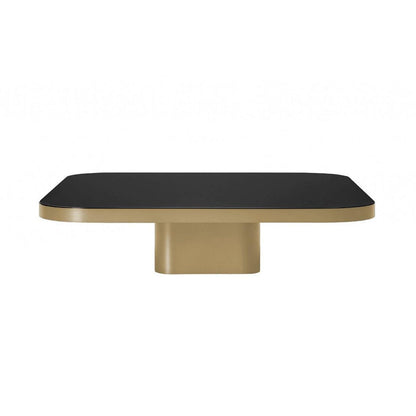 Bow No. 5 Couchtisch 100x100x25cm Schwarz