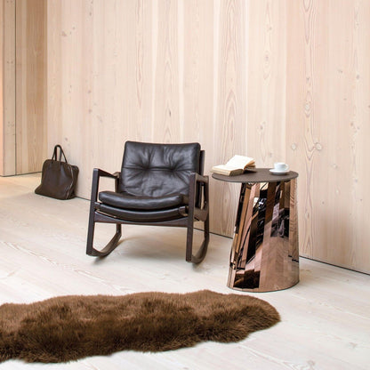 Pli Beistelltisch hoch Schwarz