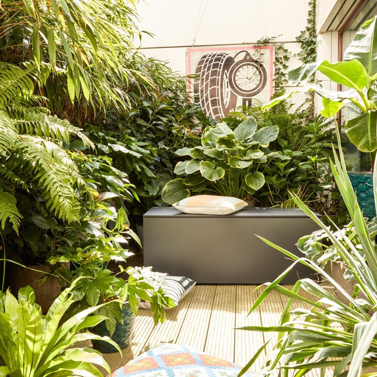 El Pecho Kissentruhe L Anthrazit