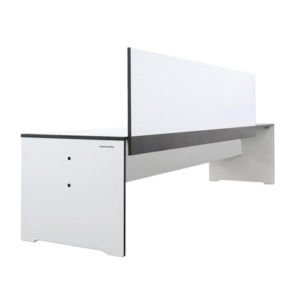 Riva Gartenbank mit Rückenlehne Schwarz