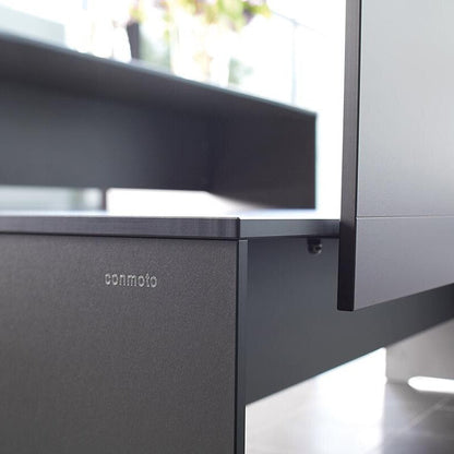 Riva Gartenbank mit Rückenlehne Schwarz