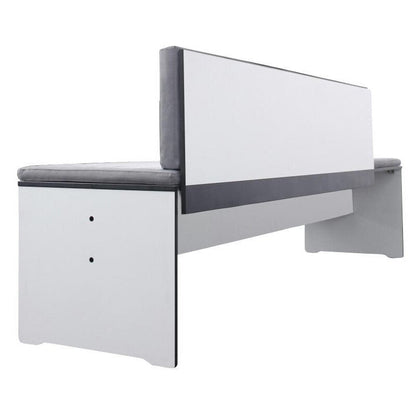 Riva Gartenbank mit Rückenlehne Schwarz