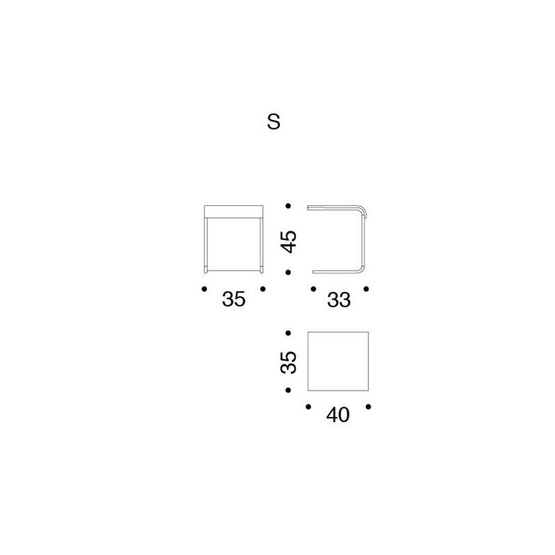Farallon Beistelltisch S Anthrazit