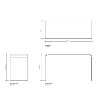 DW 80 Badhocker XL Weiß