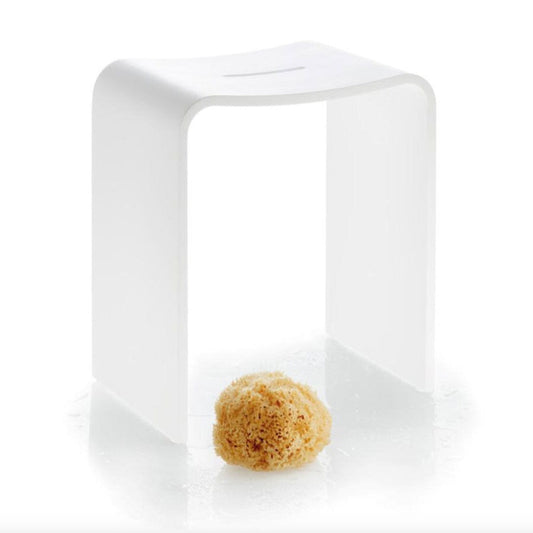 Stone Stool Duschhocker Weiß