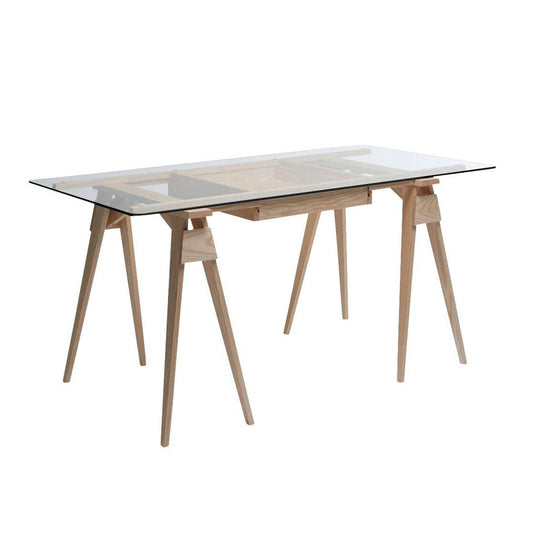 Arco Schreibtisch 150x75x74cm Weiß