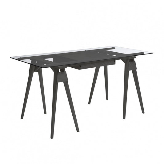 Arco Schreibtisch 150x75x74cm Schwarz