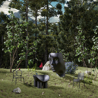 Nemo Green Outdoor Sessel Schwarz