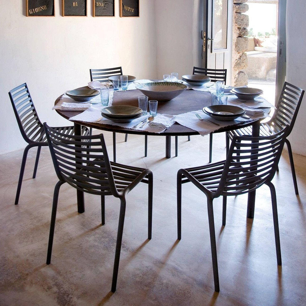 Pip-e Gartenstuhl 4er Set Weiß