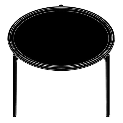 Savoye Couchtisch Ø 60cm Schwarz