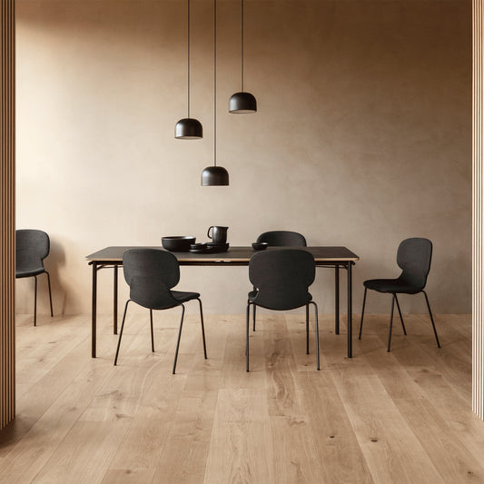 Taffel Esstisch ausziehbar 250x90x74cm Schwarz