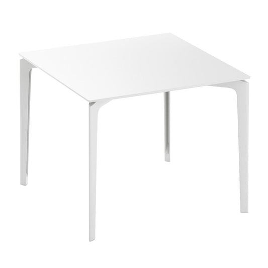AllSize Gartentisch 90x90cm Weiß