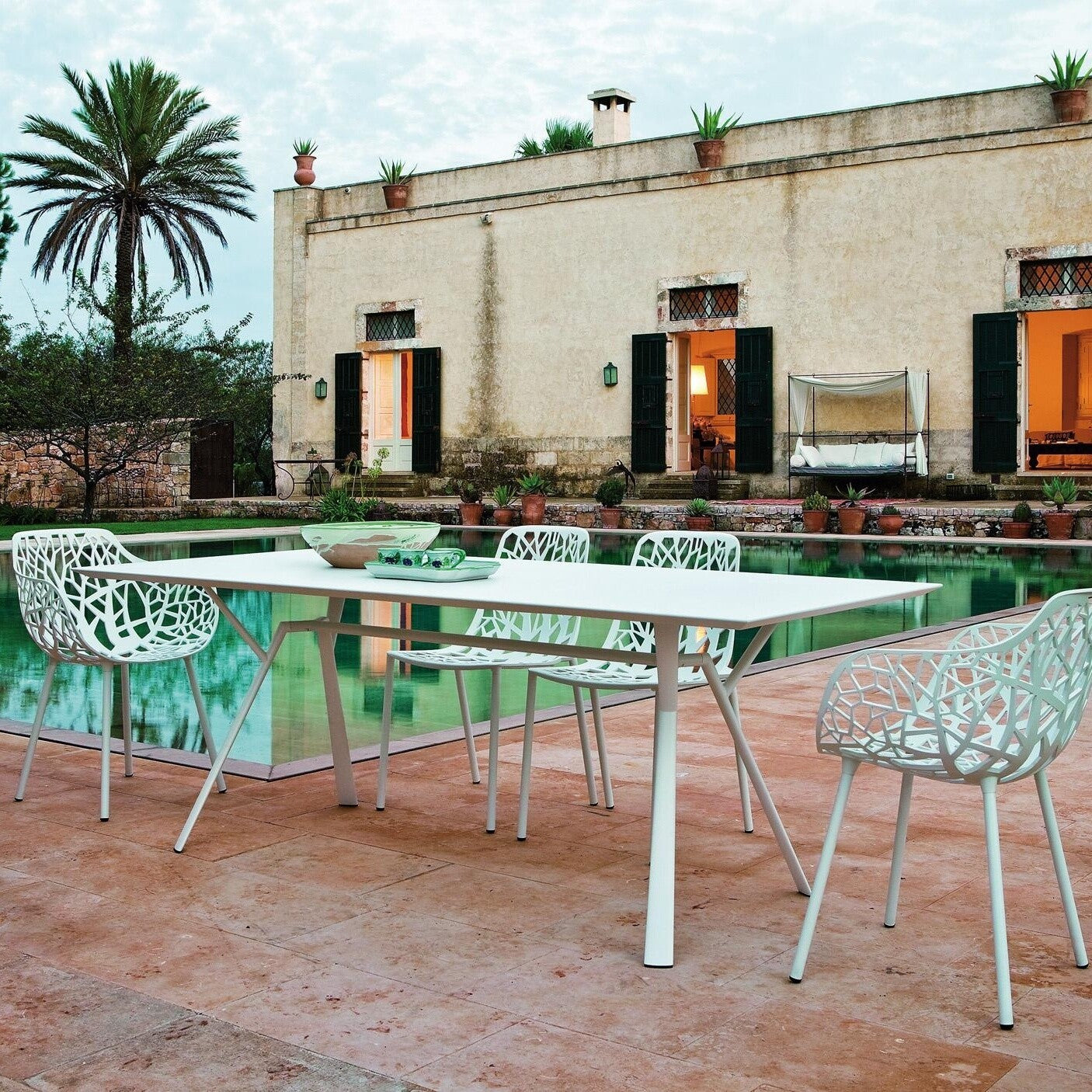 Forest Gartensessel 2er Set mit Sitzauflagen Anthrazit