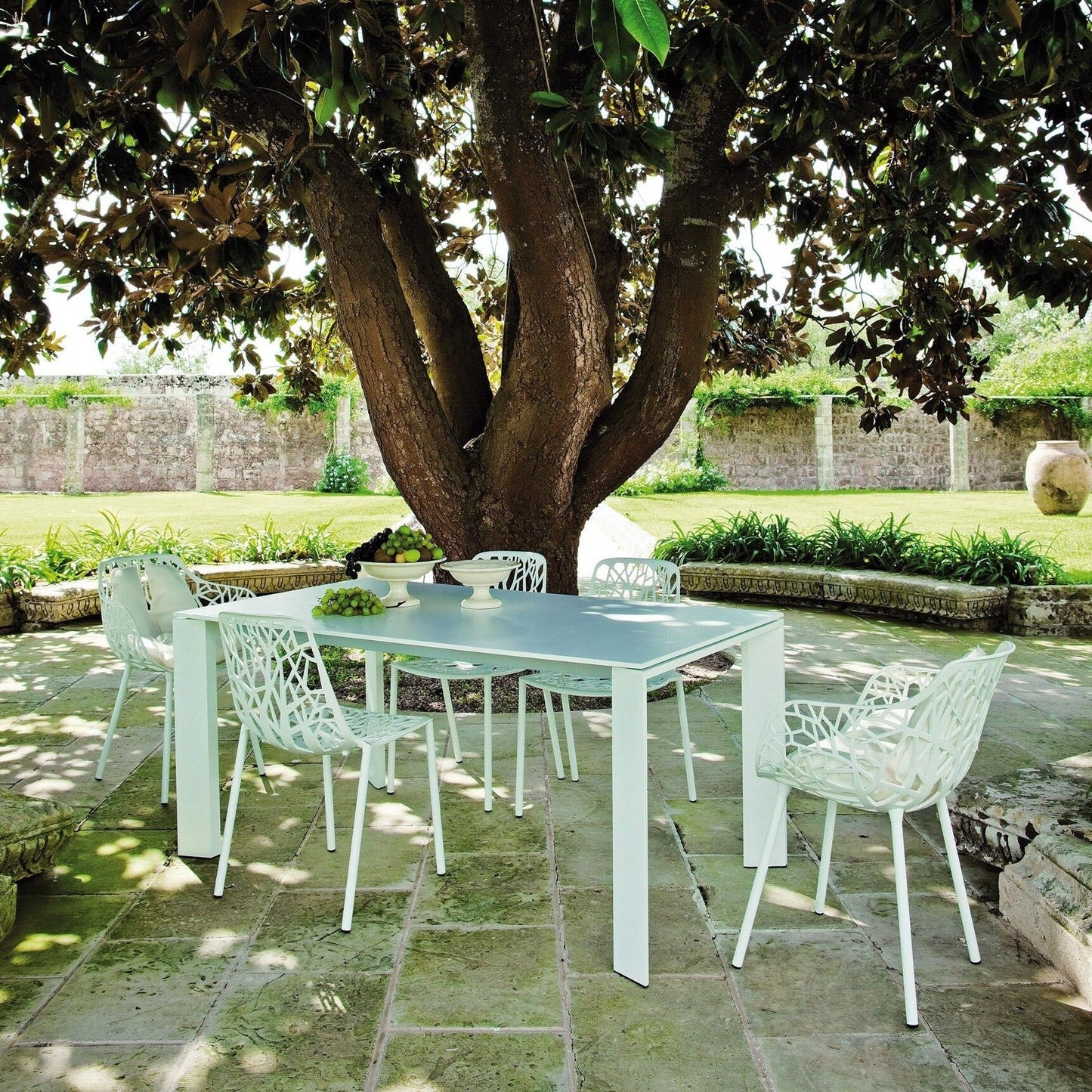 Forest Gartensessel 2er Set mit Sitzauflagen Anthrazit