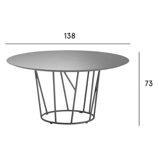 Wild Gartentisch Ø138cm Natur