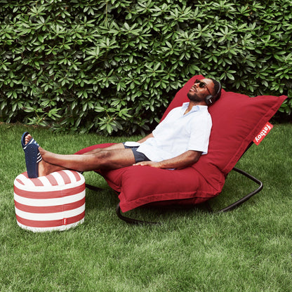 Rock 'n Roll Schaukelstuhl + Original Outdoor Sitzsack Schwarz