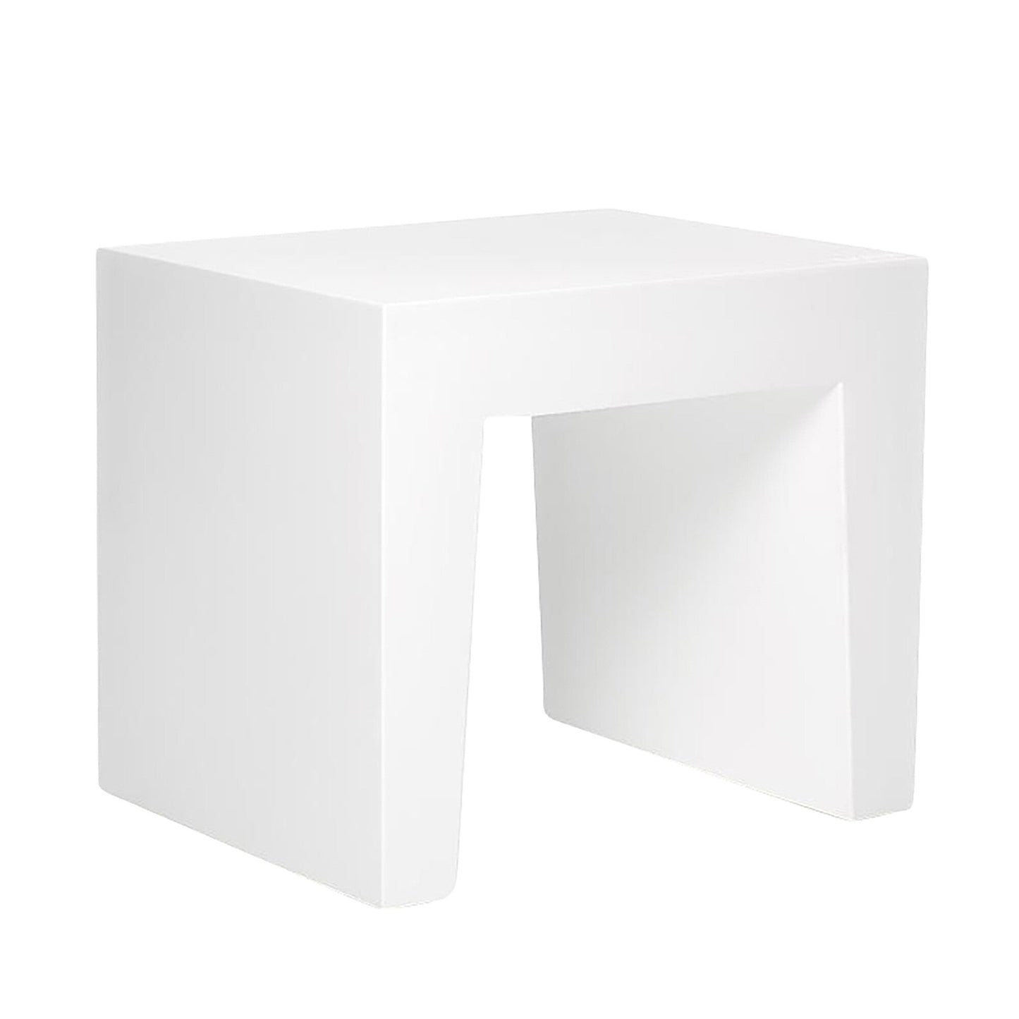 Concrete Seat Hocker Weiß