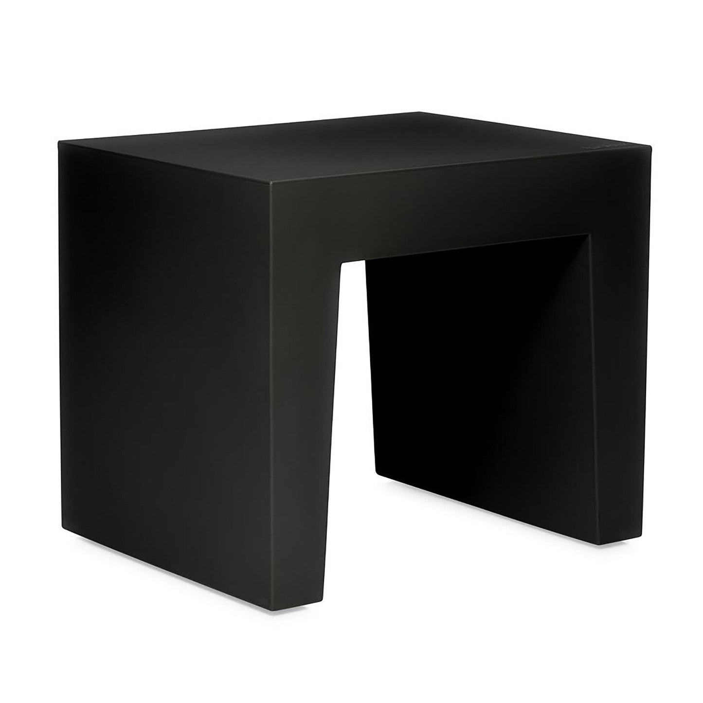 Concrete Seat Recycled Hocker Schwarz