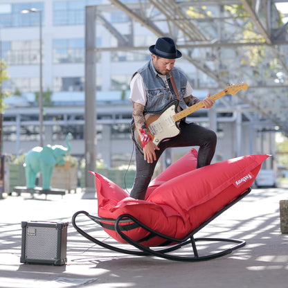 Rock 'n Roll Schaukelstuhl Schwarz