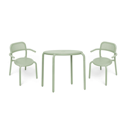 Toní Bistrotisch + Gartenarmlehnstuhl