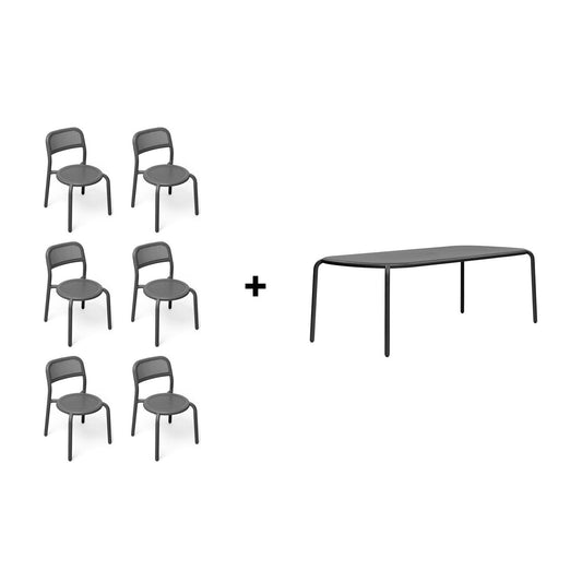 Toní Gartentisch + Gartenstuhl Natur