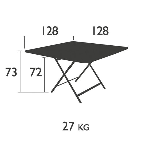 Caractère Gartentisch klappbar 128x128cm Zederngrün