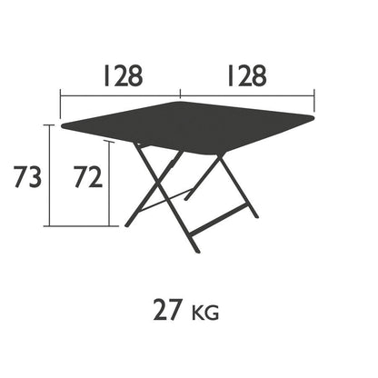Caractère Gartentisch klappbar 128x128cm