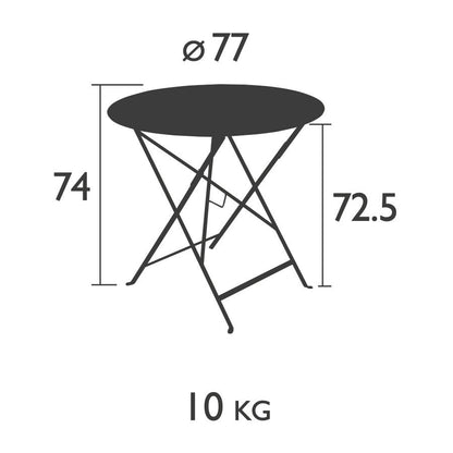 Floréal Klapptisch Ø77cm Zederngrün