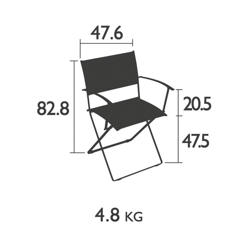 Plein Air Garten-Armlehnstuhl klappbar