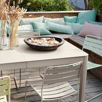 Ribambelle Gartentisch mit 2 Einlegeplatten Gewittergrau