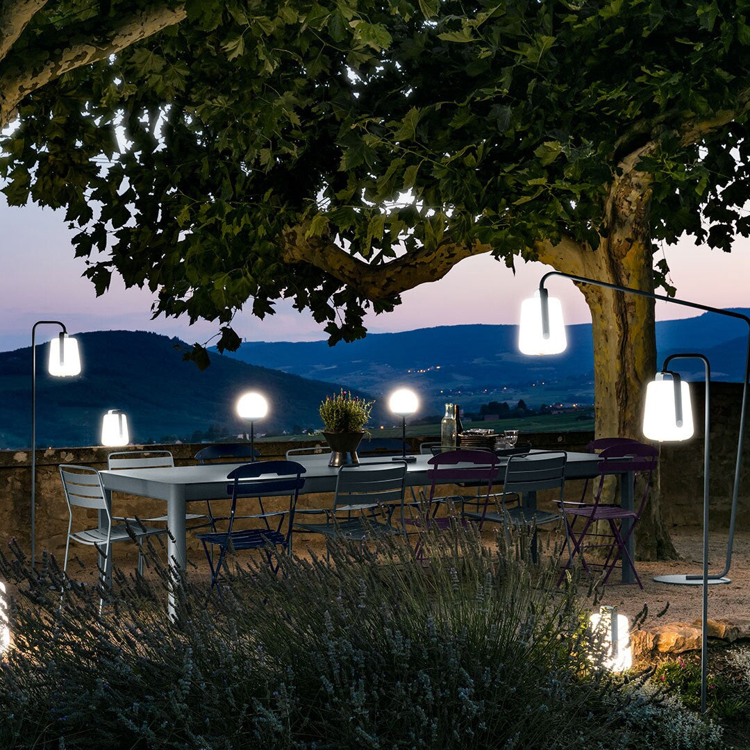 Ribambelle XL Gartentisch mit 3 Einlegeplatten Schwarz